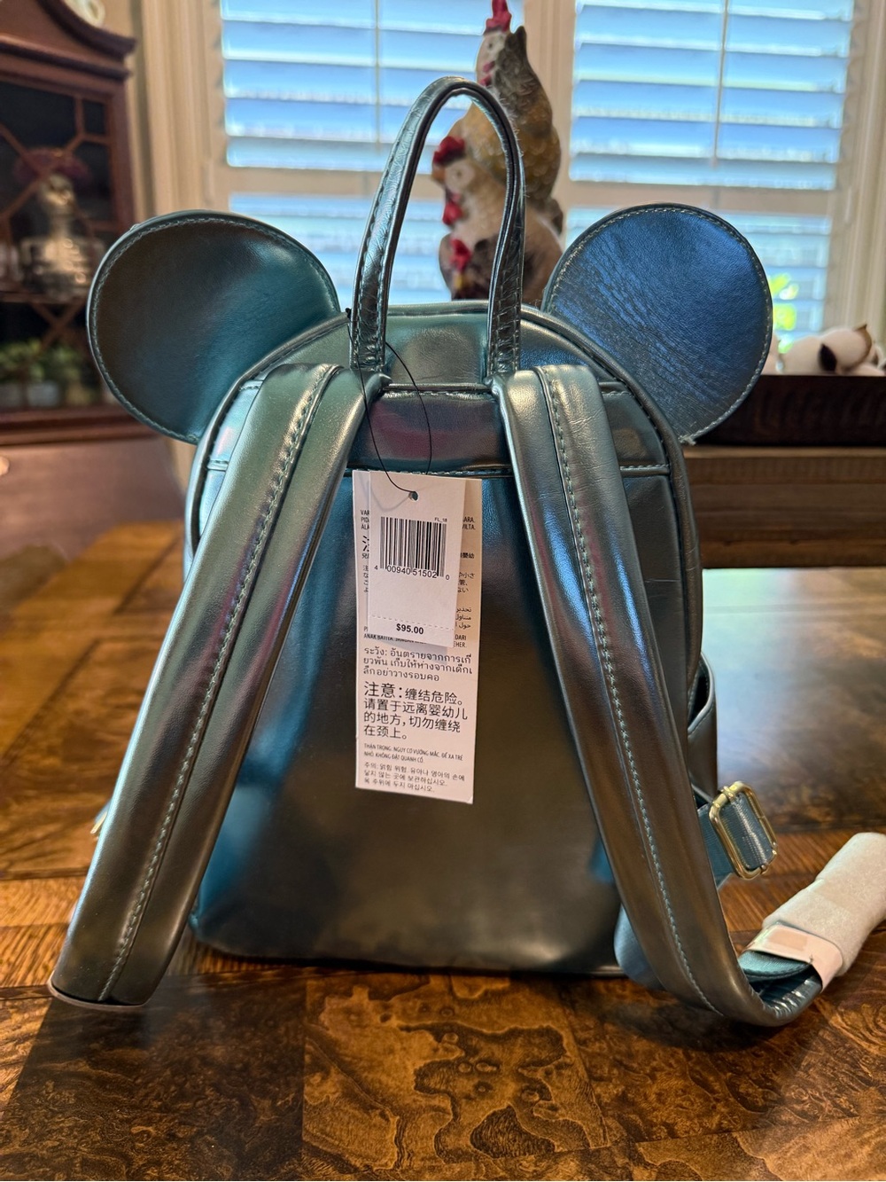 2022 Disney Cruise Line Little Mermaid w/Dinglehopper Mini Loungefly Backpack - Picture 3 of 5